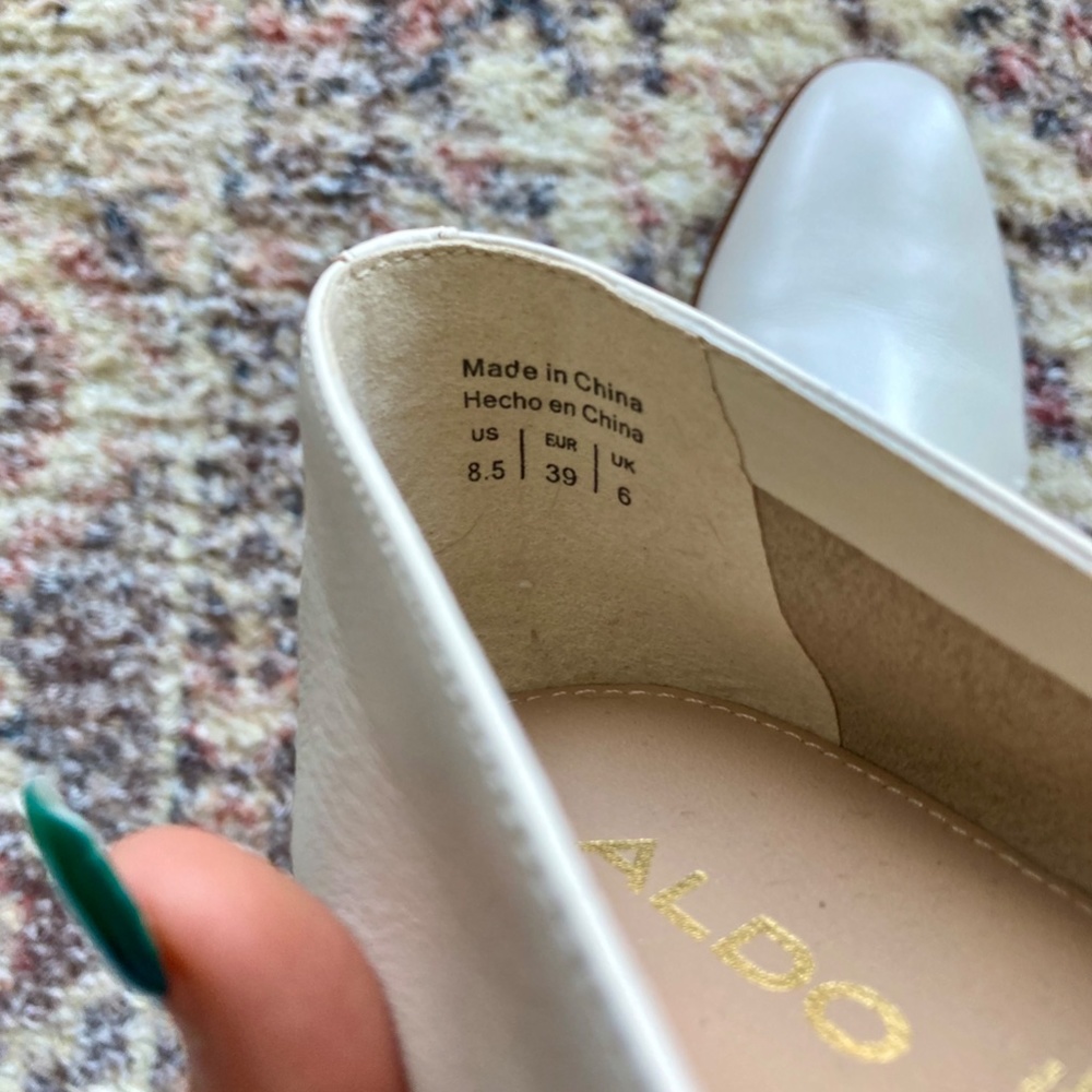 ALDO Veadith Slip-on Loafers, White- Size 8.5 - Picture 6 of 6